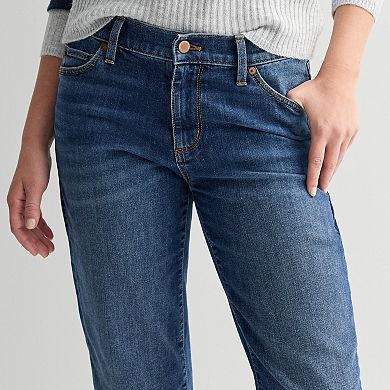 Petite Sonoma Goods For Life® Mid Rise Relaxed Boyfriend Jeans