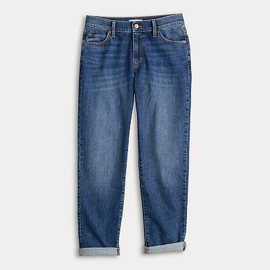 Petite Sonoma Goods For Life® Mid Rise Relaxed Boyfriend Jeans