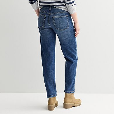 Petite Sonoma Goods For Life® Mid Rise Relaxed Boyfriend Jeans