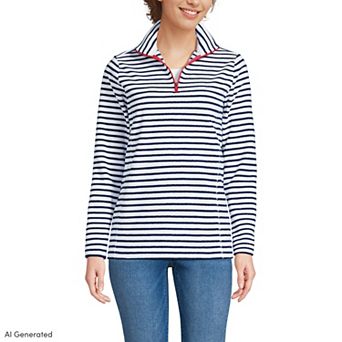 Petite Lands' End Anyweather Fleece Quarter-Zip Pullover