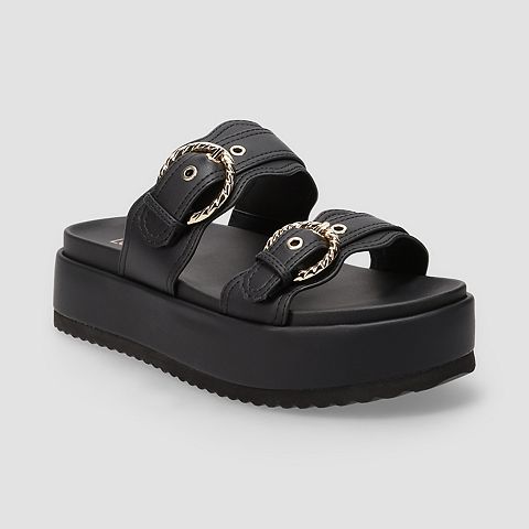Женские сандалии LC Lauren Conrad Headasa Women's Two Strap Buckle Platform Sandals