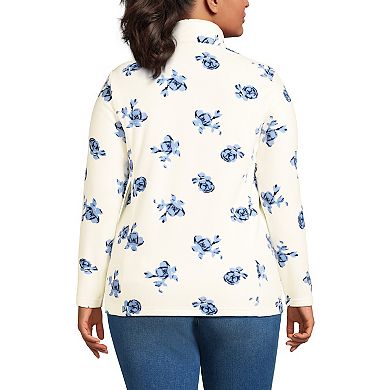 Plus Size Lands' End Anyweather Fleece Quarter Zip Pullover