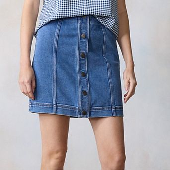 Women's LC Lauren Conrad Jean Mini Skirt