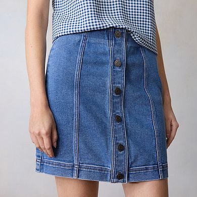 Women's LC Lauren Conrad Jean Mini Skirt