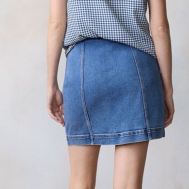 Women's LC Lauren Conrad Jean Mini Skirt