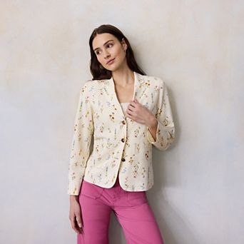 Petite LC Lauren Conrad Patch Pocket Blazer