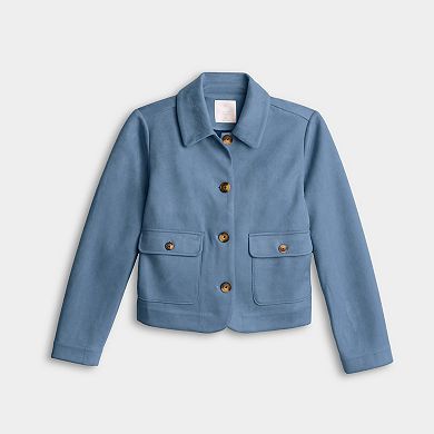 Women's LC Lauren Conrad Faux Suede Collared Jacket