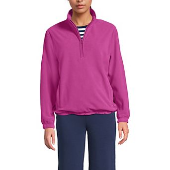 Women's Lands' End Anyweather RainDefense Fleece Quarter Zip Pullover