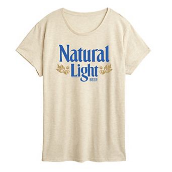 Women's Natural Light Beer Vintage Logo Graphic Tee