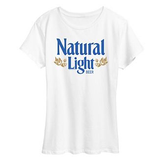 Women's Natural Light Beer Vintage Logo Graphic Tee