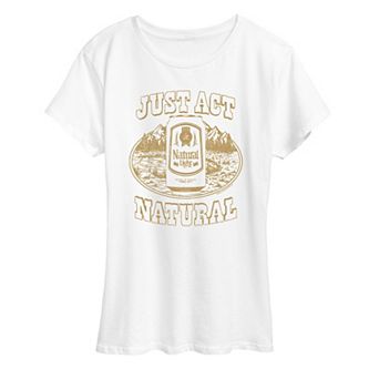Women's Natural Light Just Act Natural Graphic Tee