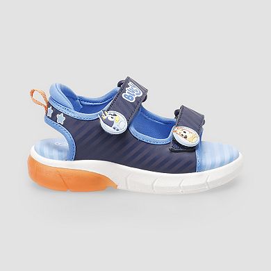 Bluey Toddler Boys Light Up Adjustable Strap Sandals