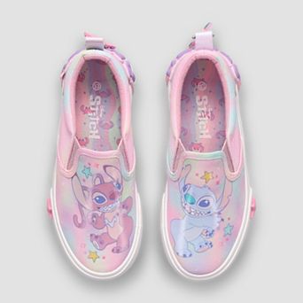 Disney's Stitch & Angel Little Kid Girls Slip-On Shoes With Bow Accent