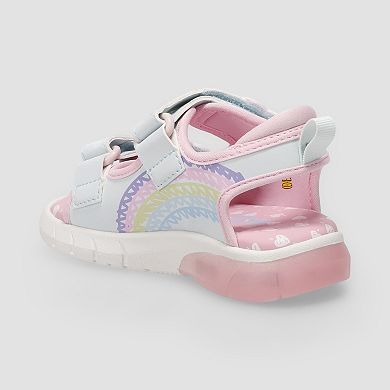 Bluey Toddler Girls Light Up Hook-and-Loop Sandals