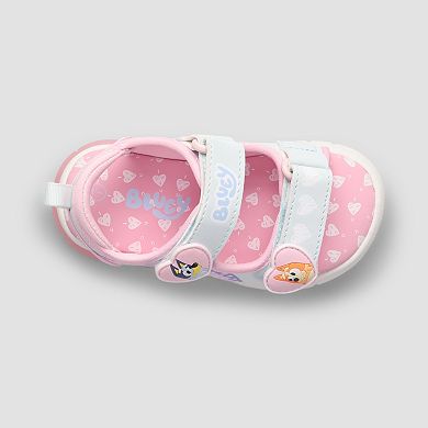 Bluey Toddler Girls Light Up Hook-and-Loop Sandals