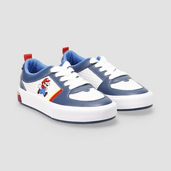Nintendo Super Mario Court Little Kid Boys Lace-Up Sneakers