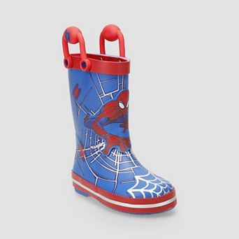 Spiderman Toddler Boy Lighted Rainboots