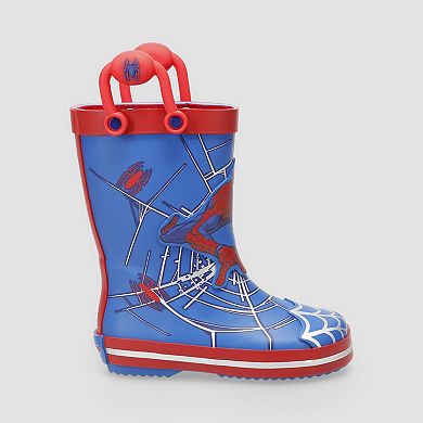 Spiderman Toddler Boy Lighted Rainboots