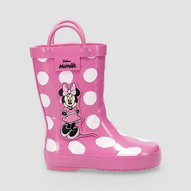Disney's Minnie Mouse Toddler Girls Handle Rain Boots