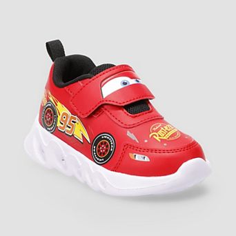 Disney / Pixar's Cars Lightning McQueen Toddler Boys Light Up Athletic Sneakers
