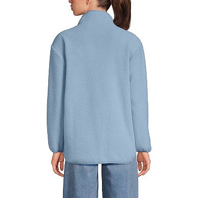 Women's Lands' End Full Zip Cozy Sherpa Fleece Jacket