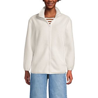 Women's Lands' End Full Zip Cozy Sherpa Fleece Jacket