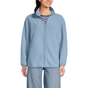 Women's Lands' End Full Zip Cozy Sherpa Fleece Jacket