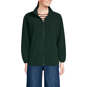 Women's Lands' End Full Zip Cozy Sherpa Fleece Jacket