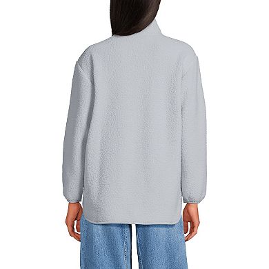 Women's Lands' End Half Zip Cozy Sherpa Fleece Pullover