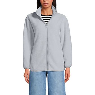 Women's Lands' End Half Zip Cozy Sherpa Fleece Pullover