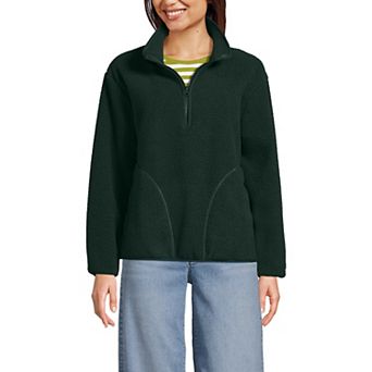 Women's Lands' End Half Zip Cozy Sherpa Fleece Pullover
