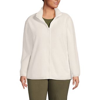Plus Size Lands' End Full Zip Cozy Sherpa Fleece Jacket