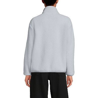 Women's Lands' End Full Zip Cozy Sherpa Fleece Jacket