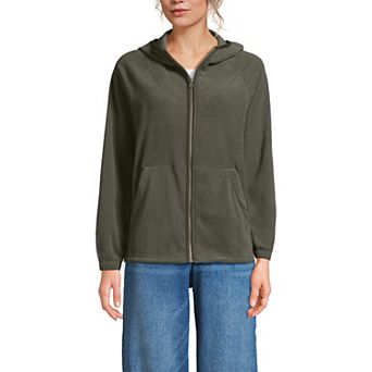 Women's Lands' End Anyweather RainDefense Full Zip Fleece Jacket