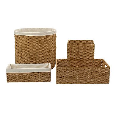 Sonoma Goods For Life® Cove Paper Woven Cube Storage Baskets 2-pc. Set