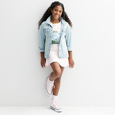 Girls 7-20 SO® Oversized Boxy Graphic Tee in Regular & Plus Size