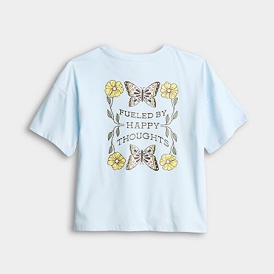 Girls 7-20 SO® Oversized Boxy Graphic Tee in Regular & Plus Size