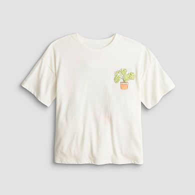Girls 7-20 SO® Oversized Boxy Graphic Tee in Regular & Plus Size