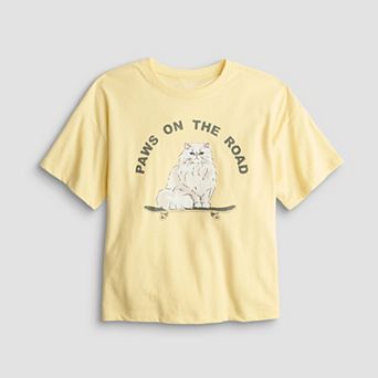 Girls 7-20 SO® Oversized Boxy Graphic Tee in Regular & Plus Size