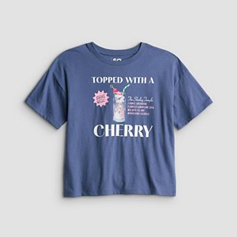 Girls 7-20 SO® Oversized Boxy Graphic Tee in Regular & Plus Size
