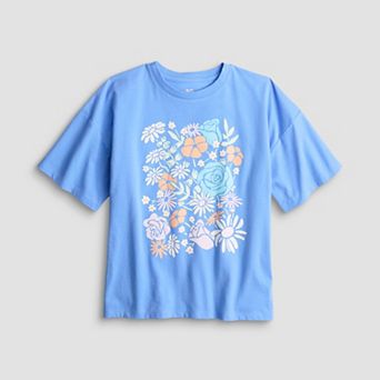 Girls 7-20 SO® Oversized Boxy Graphic Tee in Regular & Plus Size