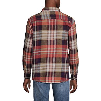 Men's Lands' End Long Sleeve Authentic Flannel Shirt
