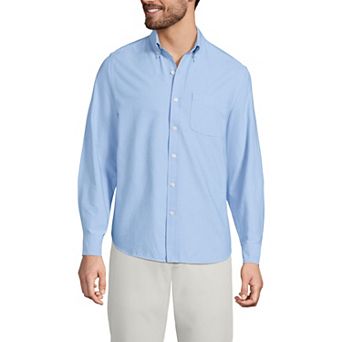 Men's Lands' End Long Sleeve Sail Rigger Oxford Shirt