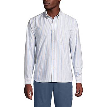 Men's Lands' End Long Sleeve Sail Rigger Oxford Shirt