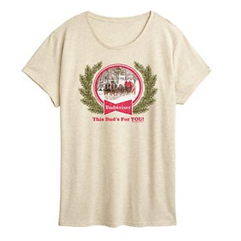 Women's Budweiser Clydesdales Holiday Graphic Tee