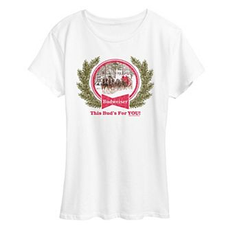 Women's Budweiser Clydesdales Holiday Graphic Tee