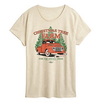 Women's Ford Christmas Tree Farm 1949 F3 Christmas Graphic Tee