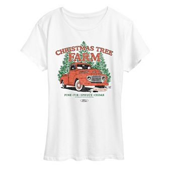 Women's Ford Christmas Tree Farm 1949 F3 Christmas Graphic Tee