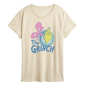 Women's Dr. Seuss The Grinch Wreath Christmas Graphic Tee