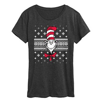 Women's The Cat In The Hat Christmas Graphic Tee